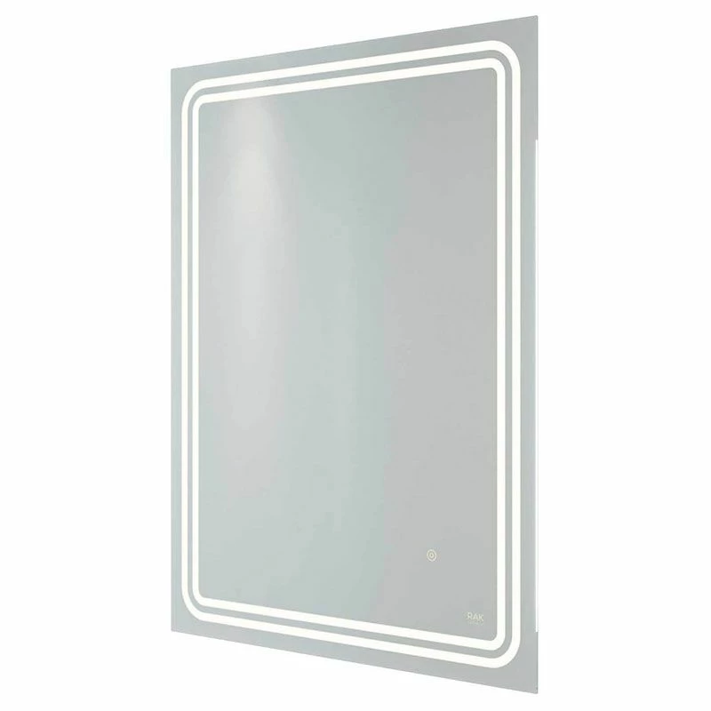RAK Ceramics Pluto LED Illuminated Portrait Mirror With Demister 800x600mm - RAKPLU5001 1 RAK Ceramics Pluto LED Illuminated Portrait Mirror With Demister 800x600mm - RAKPLU5001