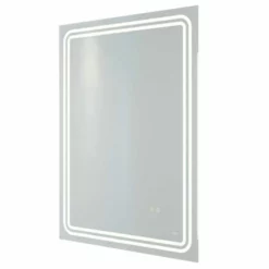 RAK Ceramics Pluto LED Illuminated Portrait Bluetooth Mirror With Demister 800x600mm - RAKPLU5002