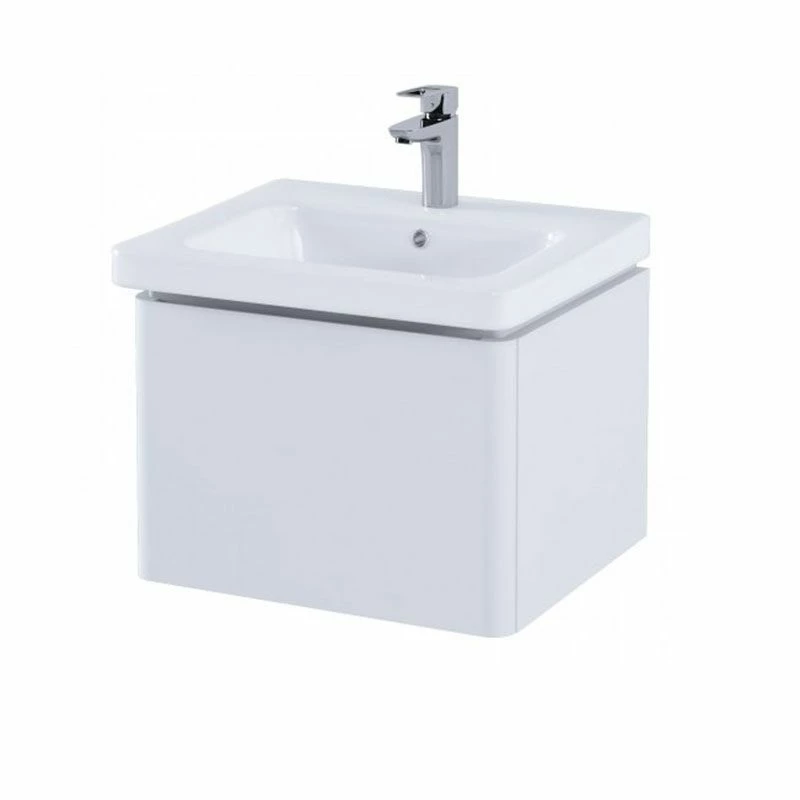 RAK Ceramics Resort Basin Unit With Single Draw - Matt White - RAKRSTWBU55600 1 RAK Ceramics Resort Basin Unit With Single Draw - Matt White - RAKRSTWBU55600