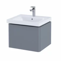 RAK Ceramics Resort Basin Unit With Single Draw - Matt Grey - RAKRSTWBU55603
