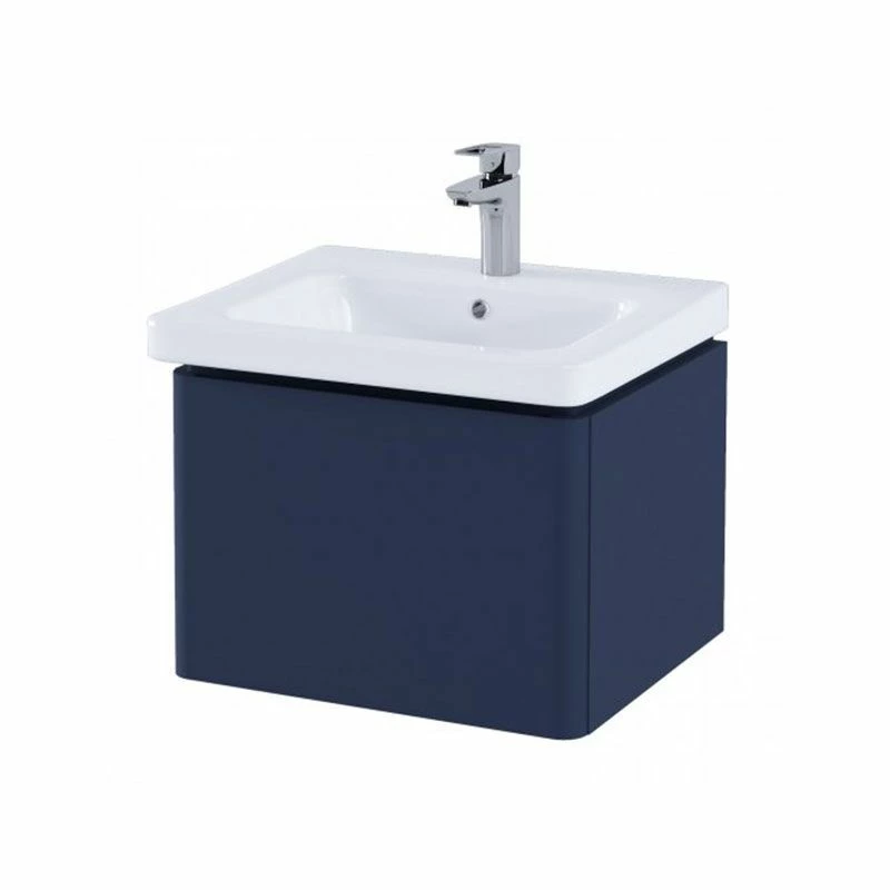 RAK Ceramics Resort Basin Unit With Single Draw - Matt Denim Blue - RAKRSTWBU55604 1 RAK Ceramics Resort Basin Unit With Single Draw - Matt Denim Blue - RAKRSTWBU55604