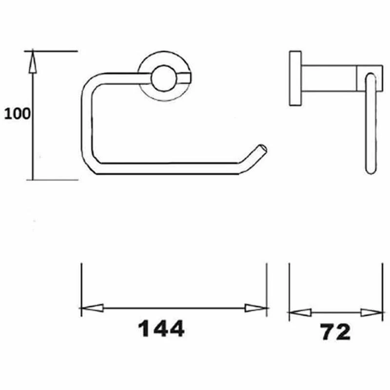 RAK Ceramics Sphere Toilet Roll Holder - RAKSPH9901 2 RAK Ceramics Sphere Toilet Roll Holder - RAKSPH9901 - Image 2