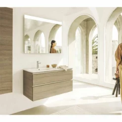 Roca The Gap Unik 2 Drawer 800mm X 460mm Washbasin Unit & Basin - Gloss White - 851478806 -IDEAL STANDARD Shop r o roca 851478806 2