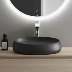 RAK Ceramics Cloud 60cm Countertop Basin - Matt Black - CLOCT6000504A