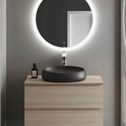 RAK Ceramics Cloud 60cm Countertop Basin - Matt Black - CLOCT6000504A 7 RAK Ceramics Cloud 60cm Countertop Basin - Matt Black - CLOCT6000504A -IDEAL STANDARD Shop rak cloct6000504a lifestyle2 1