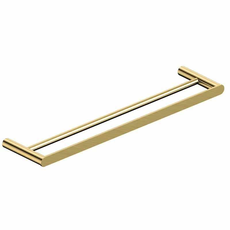 RAK Ceramics Petit Square 600mm Double Towel Bar - Brushed Gold - RAKPES9912-60G 1 RAK Ceramics Petit Square 600mm Double Towel Bar - Brushed Gold - RAKPES9912-60G