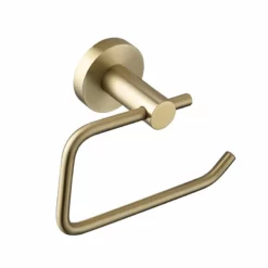 Bristan Round Toilet Roll Holder - Brushed Brass - RD ROLL BB