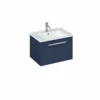 Britton Shoreditch Wall Hung Vanity Unit With Drawer 620 X 400 X 435mm - Matt Blue - S65SDB