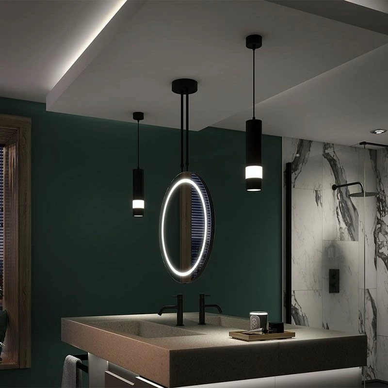 Sensio Ivy Hanging Two-sided Colour Changeable LED Mirror 1440x600x140mm - Matt Black - SE30298P0 1 Sensio Ivy Hanging Two-sided Colour Changeable LED Mirror 1440x600x140mm - Matt Black - SE30298P0