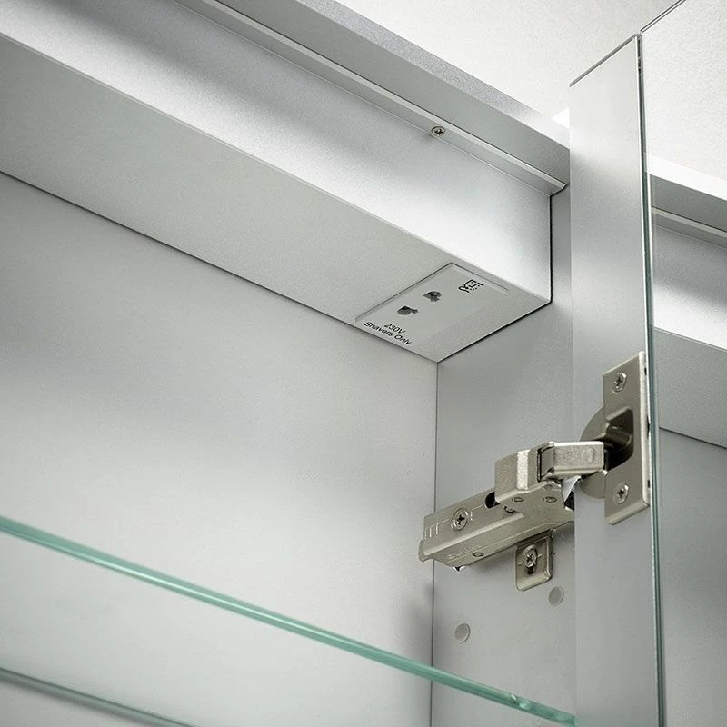 Sensio Ainsley Single Door Diffused LED Cabinet Mirror With Bluetooth 700x564x130mm - SE30594C0 5 Sensio Ainsley Single Door Diffused LED Cabinet Mirror With Bluetooth 700x564x130mm - SE30594C0 - Image 5