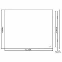 Sensio Eden Backlit LED Mirror 600x900x44mm - SE30756C0 -IDEAL STANDARD Shop s e sensio se30756c0 dims