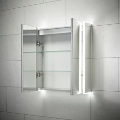 Sensio Ainsley Double Door Diffused LED Cabinet Mirror With Bluetooth 700x664x130mm - SE30794C0 8 Sensio Ainsley Double Door Diffused LED Cabinet Mirror With Bluetooth 700x664x130mm - SE30794C0 -IDEAL STANDARD Shop s e sensio se30794c0 2