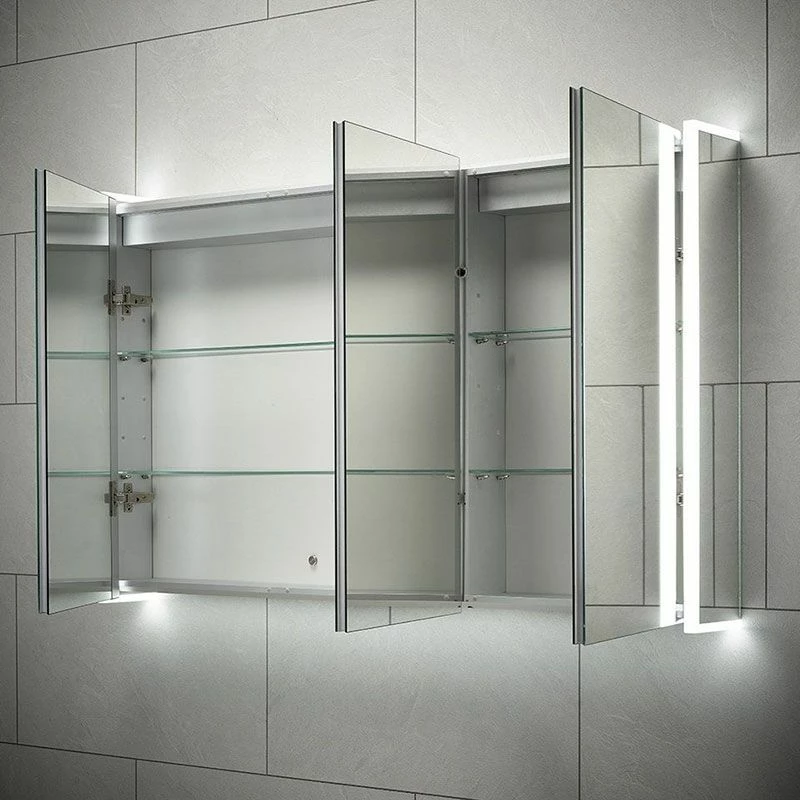 Sensio Ainsley Triple Door Diffused LED Cabinet Mirror With Bluetooth 700x1200x130mm - SE30994C0 3 Sensio Ainsley Triple Door Diffused LED Cabinet Mirror With Bluetooth 700x1200x130mm - SE30994C0 - Image 3