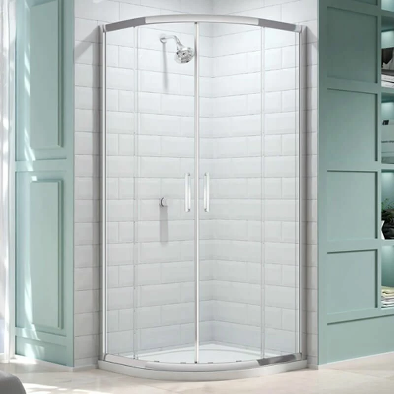 Merlyn 8 Series 2 Door Quadrant Shower Enclosure With Tray 1000 X 1000mm - MS83231 1 Merlyn 8 Series 2 Door Quadrant Shower Enclosure With Tray 1000 X 1000mm - MS83231