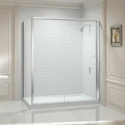 Merlyn 8 Series Sliding Shower Door With Tray 1000mm - MS88231 16 Merlyn 8 Series Sliding Shower Door With Tray 1000mm - MS88231 -IDEAL STANDARD Shop s e series8sliderwithsidepanel 7