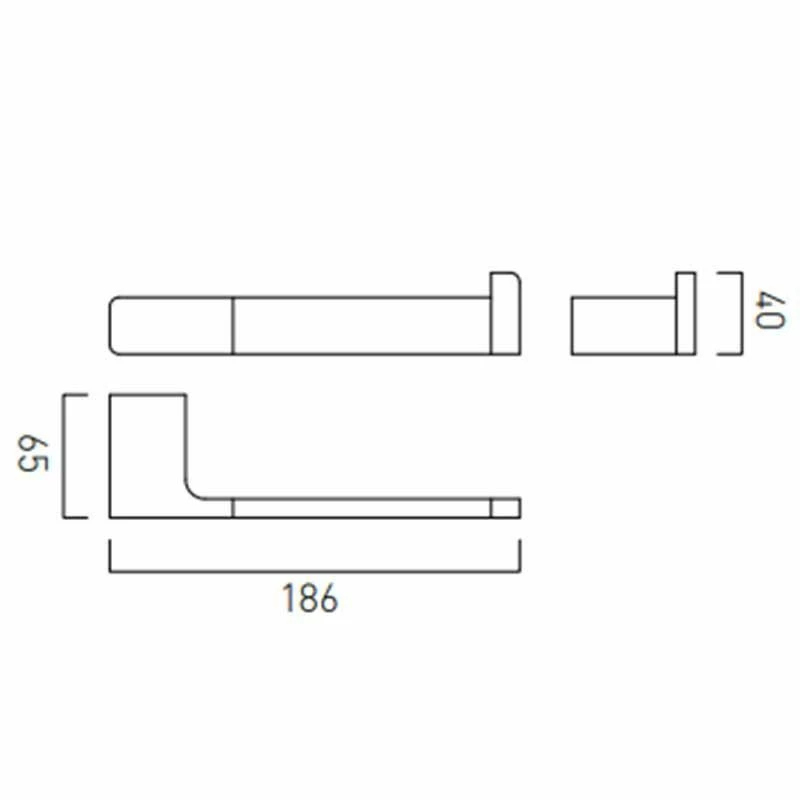 Vado Shama Paper Holder Wall Mounted - Chrome - SHA-180-C/P 2 Vado Shama Paper Holder Wall Mounted - Chrome - SHA-180-C/P - Image 2