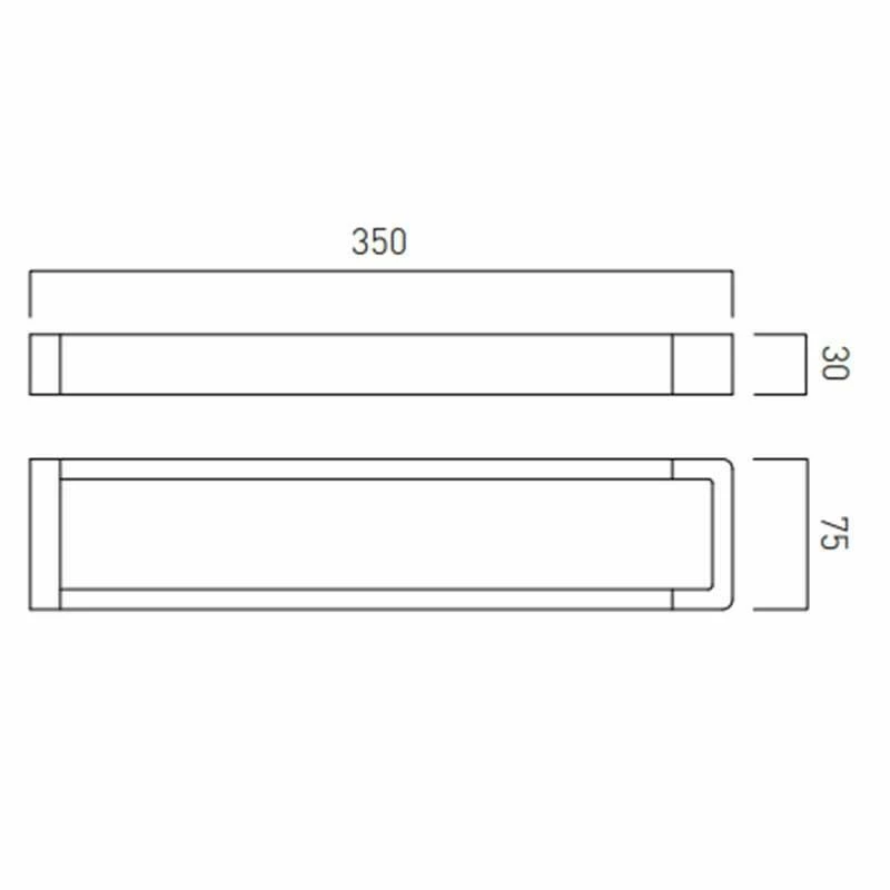 Vado Shama 14 Inch Double Towel Rail 350mm Wall Mounted - Chrome - SHA-184B-C/P 2 Vado Shama 14 Inch Double Towel Rail 350mm Wall Mounted - Chrome - SHA-184B-C/P - Image 2