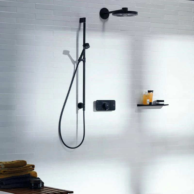 Axor Universal Circular Shelf 400mm - Matt Black - 42844670 2 Axor Universal Circular Shelf 400mm - Matt Black - 42844670 - Image 2