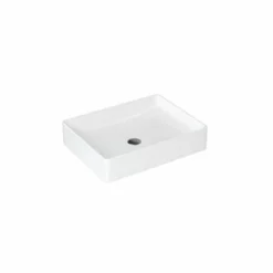 Britton Shoreditch Quad Countertop Basin 500 X 105 X 380mm - No Tap Hole - White - SHR.021