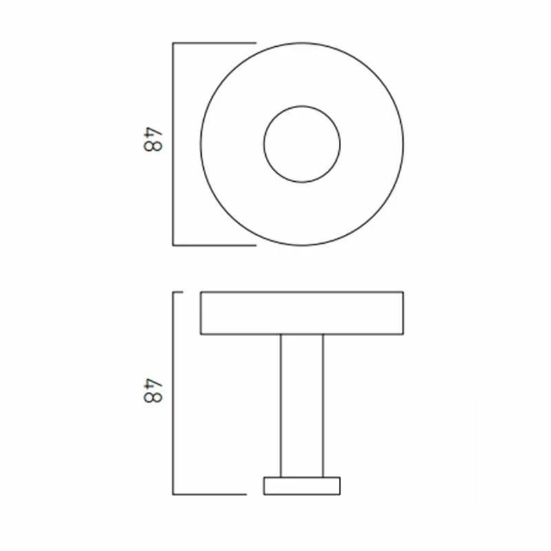 Vado Spa Robe Hook Wall Mounted - Chrome - SPA-186-C/P 2 Vado Spa Robe Hook Wall Mounted - Chrome - SPA-186-C/P - Image 2