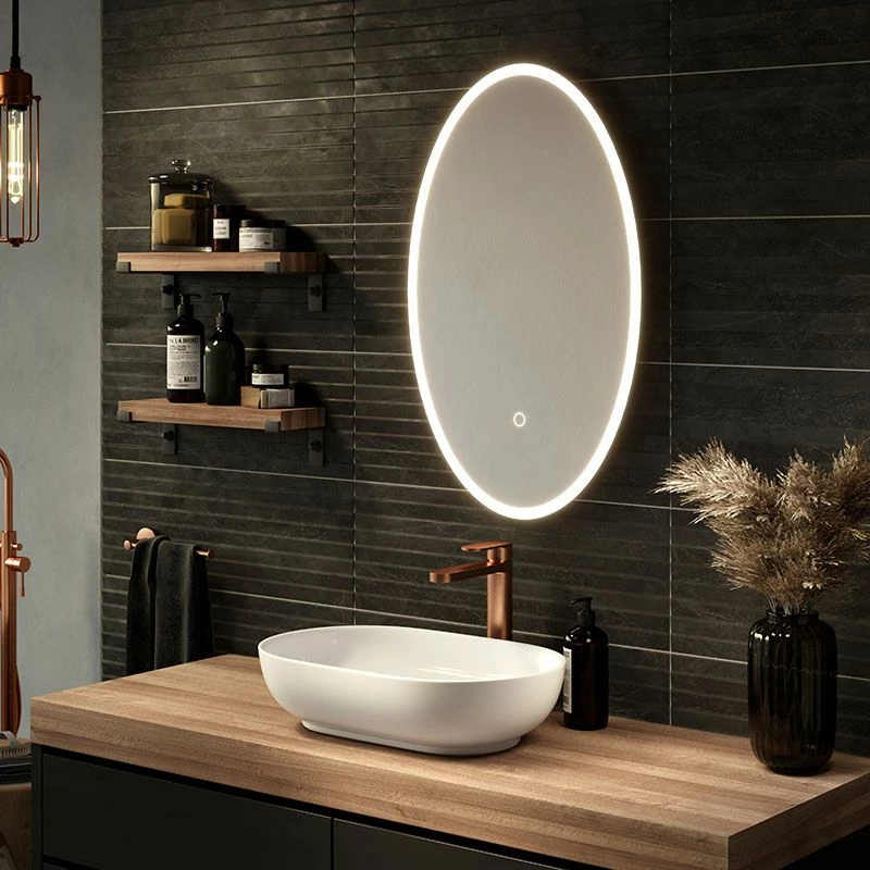 Sensio Aurora Oval LED Mirror 800x500mm - SE30395P0 1 Sensio Aurora Oval LED Mirror 800x500mm - SE30395P0