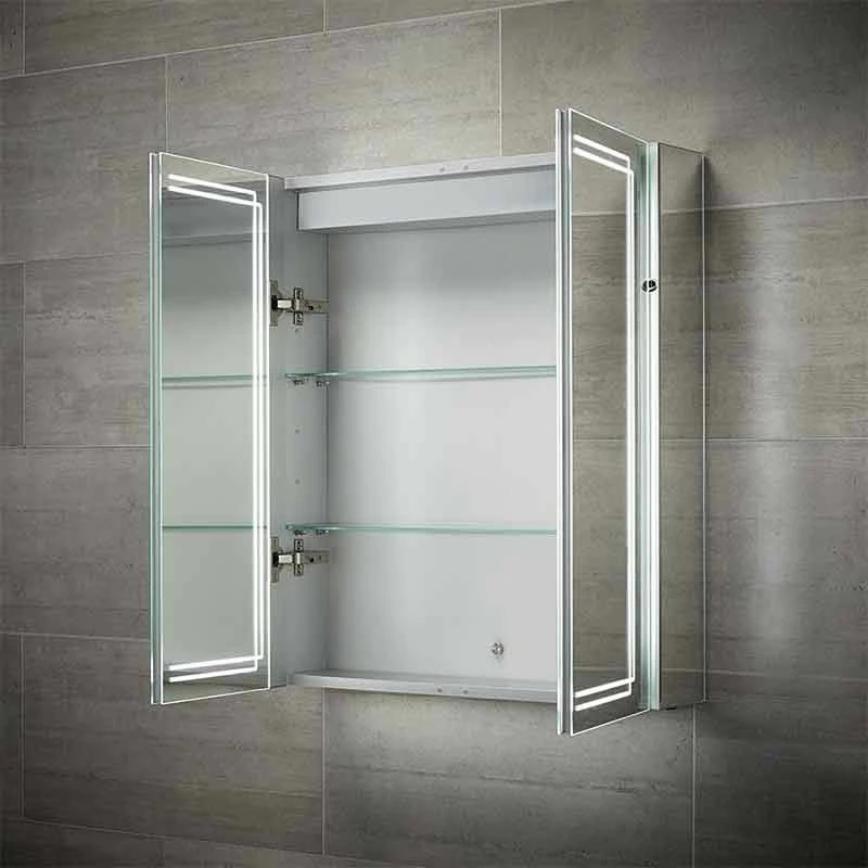 Sensio Harlow Double Door Diffused LED Cabinet Mirror 700x600x132mm - SE31394C0 2 Sensio Harlow Double Door Diffused LED Cabinet Mirror 700x600x132mm - SE31394C0 - Image 2
