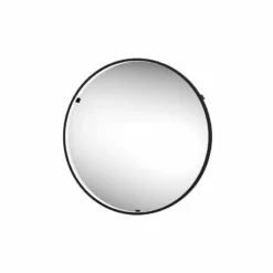 Sensio Aspect Floating Edge Round LED Mirror 600x63mm - Matt Black - SE30098C0