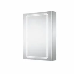 Sensio Harlow Single Door Diffused LED Cabinet Mirror 700x500x132mm - SE31194C0