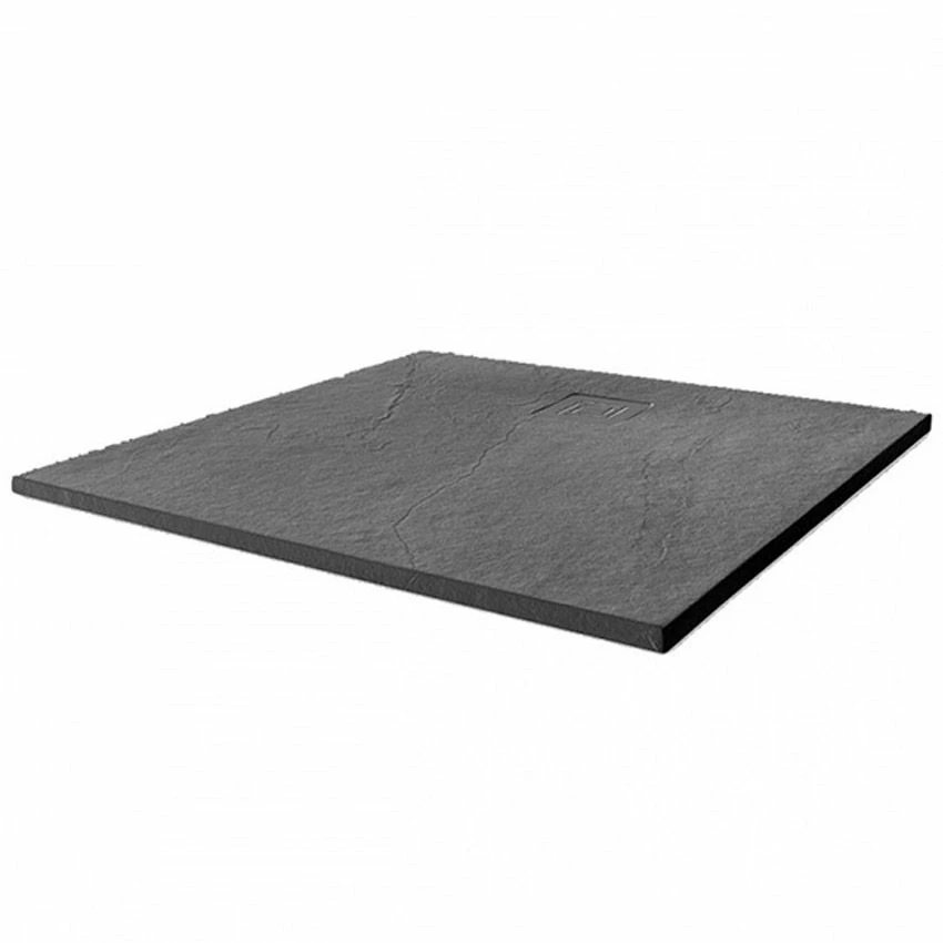 Merlyn Truestone Square Shower Tray With Integrated Waste - Graphite - 900 X 900mm - T90RTG 2 Merlyn Truestone Square Shower Tray With Integrated Waste - Graphite - 900 X 900mm - T90RTG - Image 2