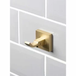 Bristan Square Hook - Brushed Brass - SQ HOOK BB 5 Bristan Square Hook - Brushed Brass - SQ HOOK BB -IDEAL STANDARD Shop sq hook bb 3
