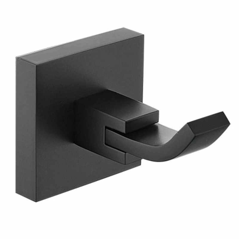 Bristan Square Hook Brass - Black - SQ HOOK BLK 1 Bristan Square Hook Brass - Black - SQ HOOK BLK