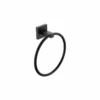 Bristan Square Towel Ring Brass - Black - SQ RING BLK