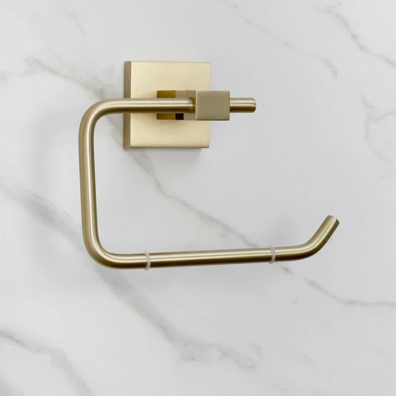 Bristan Square Toilet Roll Holder - Brushed Brass - SQ ROLL BB 3 Bristan Square Toilet Roll Holder - Brushed Brass - SQ ROLL BB - Image 3