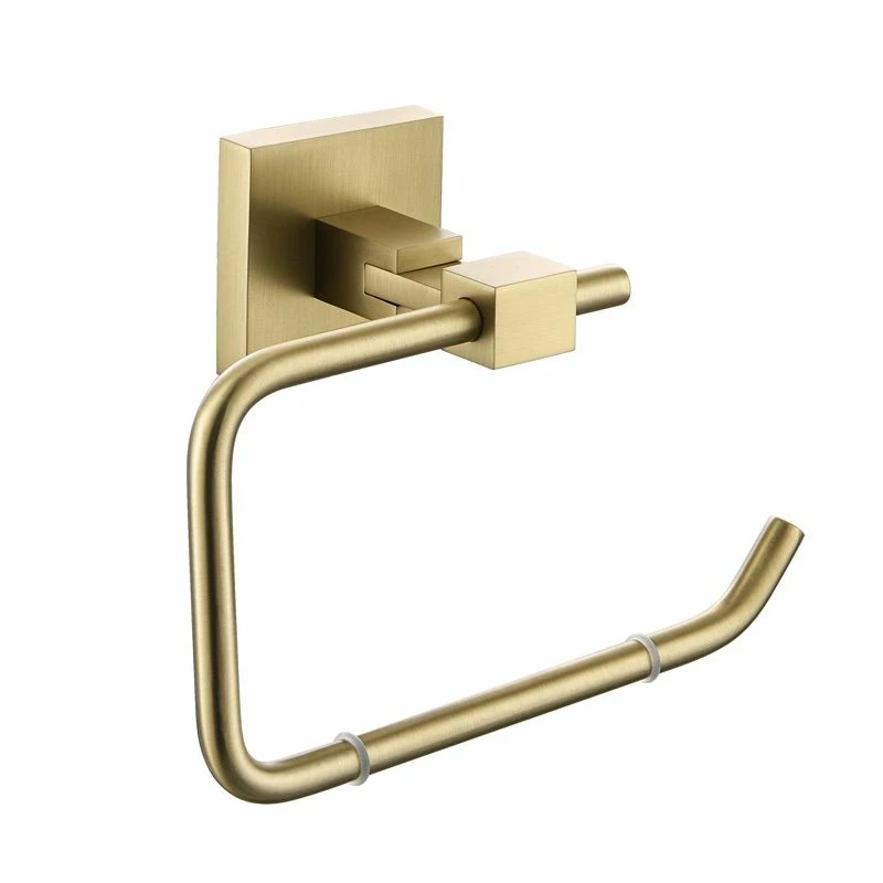 Bristan Square Toilet Roll Holder - Brushed Brass - SQ ROLL BB 2 Bristan Square Toilet Roll Holder - Brushed Brass - SQ ROLL BB - Image 2