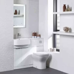 Tavistock Match 1000mm Back To Wall WC & Vanity Unit Left Hand - Gloss White - MATLW