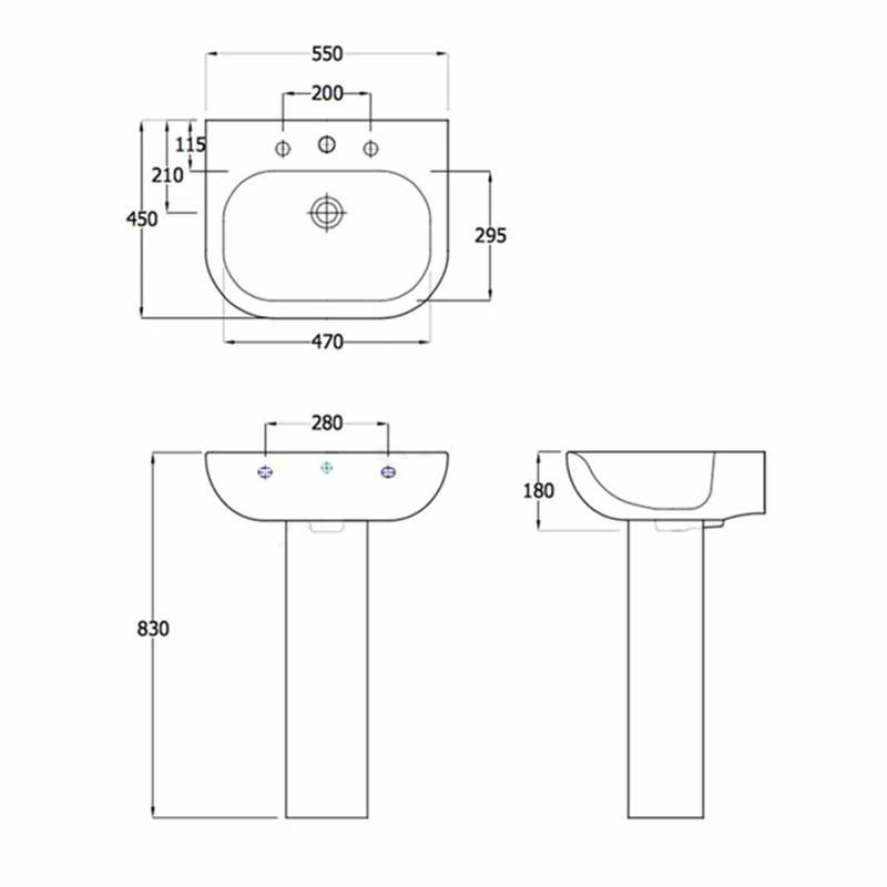 Essential LILY Full Pedestal Only - EC1002 2 Essential LILY Full Pedestal Only - EC1002 - Image 2
