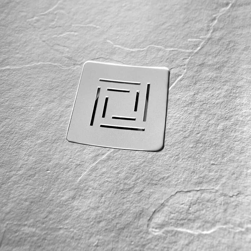 Merlyn Truestone Square Shower Tray With Integrated Waste - White - 900 X 900mm - T90RTW 3 Merlyn Truestone Square Shower Tray With Integrated Waste - White - 900 X 900mm - T90RTW - Image 3