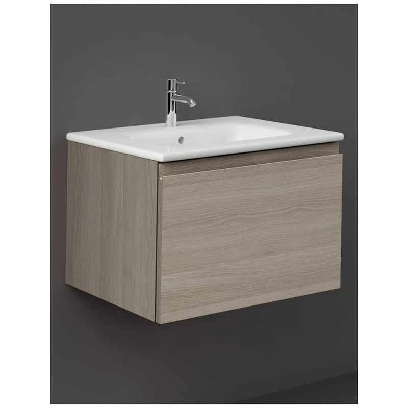 RAK Ceramics Joy Uno Wall Hung Vanity Unit 60cm - Grey Elm - UNOWH060EGY 1 RAK Ceramics Joy Uno Wall Hung Vanity Unit 60cm - Grey Elm - UNOWH060EGY