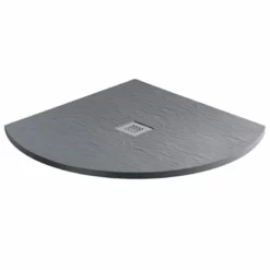 MX Minerals Quadrant Ash Grey Shower Tray 900mm X 900mm - X2K