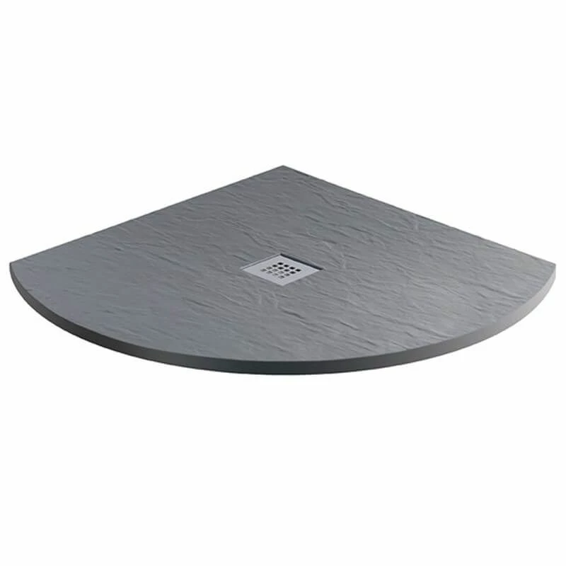 MX Minerals Quadrant Ash Grey Shower Tray 900mm X 900mm - X2K 1 MX Minerals Quadrant Ash Grey Shower Tray 900mm X 900mm - X2K
