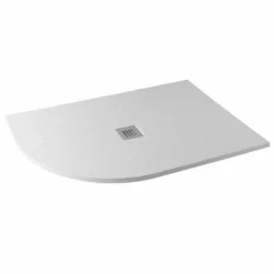MX Minerals Offset Quadrant Ice White Left Hand Shower Tray 1200mm X 800mm - X2L