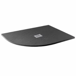 MX Minerals Offset Quadrant Jet Black Left Hand Shower Tray 1200mm X 800mm - X2M