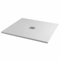 MX Minerals Square Ice White Shower Tray 1000mm X 1000mm - X2R